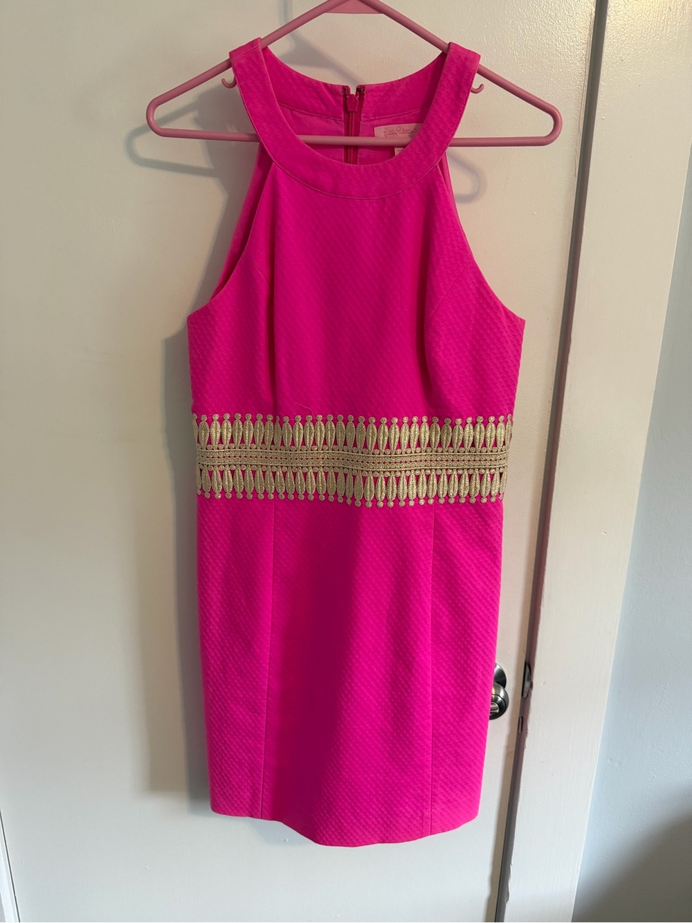 Lilly Pulitzer Bright Hot Pink Textured Dress